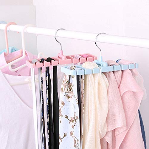 Xligo Multifuction Storage Rack Tie Belt Organizer Rotating Ties Hanger Holder Closet Organization Wardrobe Finishing Rack Space Saver