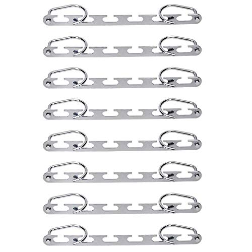 Space Saving Hangers 8 Pack Metal Magic Hangers Closet Space Saving Wardrobe Clothing Hanger Oragnizer, 360 Degree Rotating Twirl Tie Rack-Huston Lowell