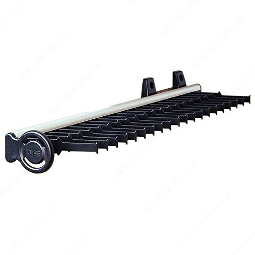 Closet Storage & Organizers Deluxe Hook Pull-Out Belt Tie Scarf Rack with Ball Bearing Slides (1, 20