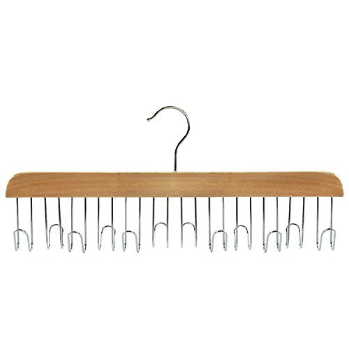 Shopline Belt Hanger with 12 Hooks, Great Organizational Tool Closet Accessories Organizer for Belts, Scarfs, Ties, Necklaces