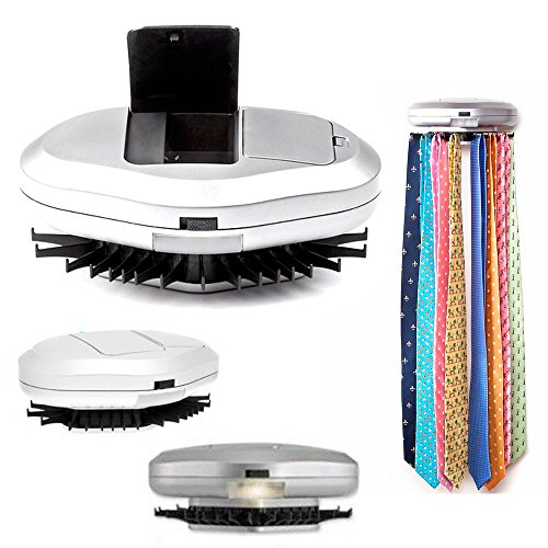 Revolving Electric Neck 30 Tie Rack Hanger Belt Organizer Hold Closet Led Light