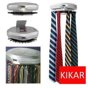 KIKAR Electric Motorised Tie Rack | Wall Mounted Tie/ Belt/ Scarf Organizer