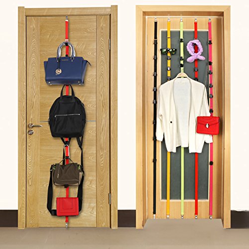 Lecent@ 1 PCS/lot Over Door Straps Hanger Hooks Lanyard Hanger Adjustable Hat Bag Organizer Handbags/Purses/Scarves/Hats Rack