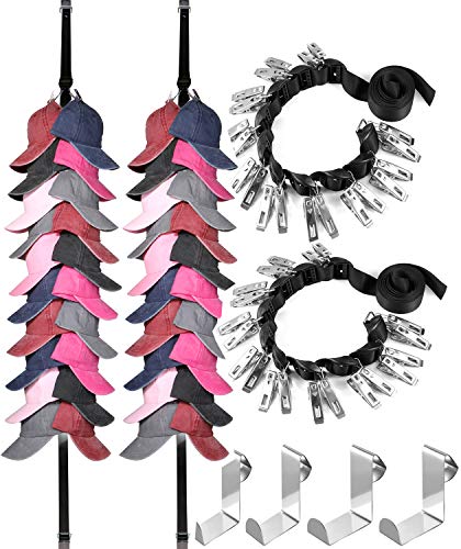 IZUS Baseball-Cap-Organizer-Holder-Racks Hat Hanger for Door - Hold 40 Hats (Style 3/Hold 40 Hats)