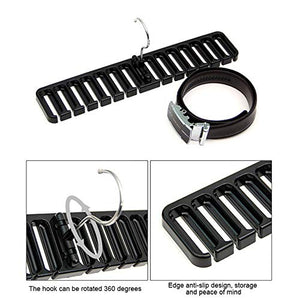 Belt Holder Rack Hanging Tie Shelf Closet Shelves Organizer Multifunctional Wardrobe Space Saver Scarf Rack.