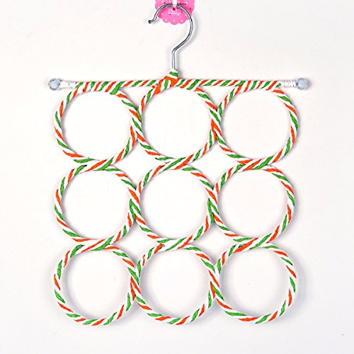 OLQMY Scarf frame, underwear tie scarf frame, belt multipurpose rack, anti skid magic hanger (color random),Nine