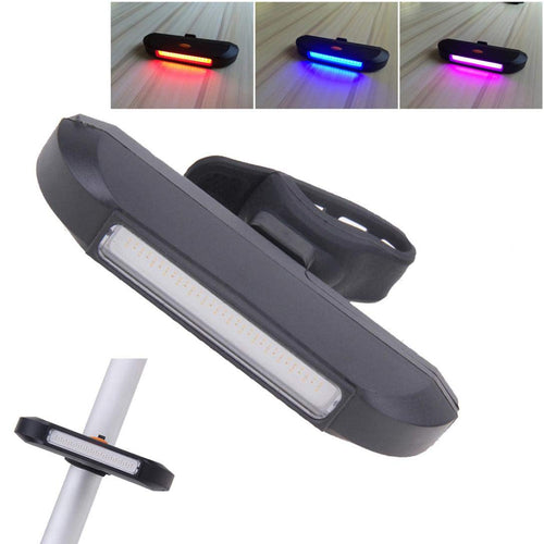 Glumes Front/Rear Bike Light USB Rechargeable｜Ultra Bright Powerful Safety Taillight｜High Intensity Rear LED Accessories｜8 Light Mode Options｜Waterproof｜for all Bikes/Helmets … (White)