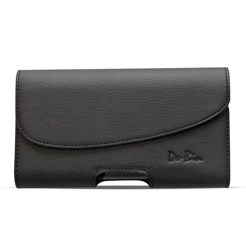 Debin PU Leather Belt Clip Case for Samsung Galaxy S6 and Galaxy S6 Edge with Belt Loops and Magnetic Flip Closure - Black