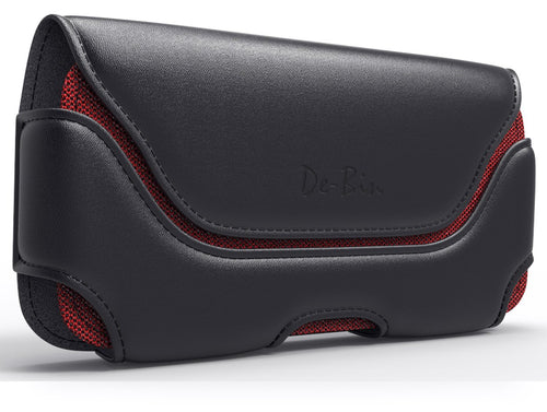 iPhone 6s Plus Holster, Debin [Heavy Duty] Apple iPhone 6 6s Plus Belt Clip Case with Loops Leather Belt Pouch Holster Cover (XL Size Fits iPhone 6s Plus Otterbox / Lifeproof / Spigen Case On)
