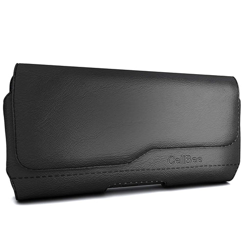 iPhone 6s Plus Holster, CellBeeÂ® Premium Leather Pouch Carrying Case with Belt Clip Belt Loops Holster for Apple iPhone 6 Plus 6s Plus 5.5 Inch (Perfect Fits Otterbox / LifeProof Case) (Fashion City)