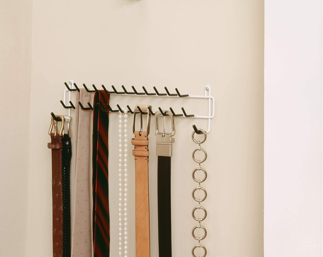 ClosetMaid 8051 Tie and Belt Rack, White