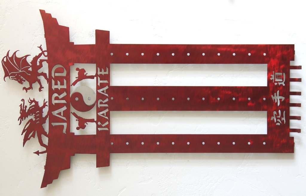 Martial Arts Belt Display: Personalized Martial Arts Belt Rack