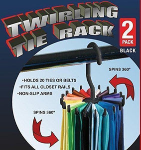 Closet Complete Closet Organization 1pc / White Spinning Tie & Belt Rack