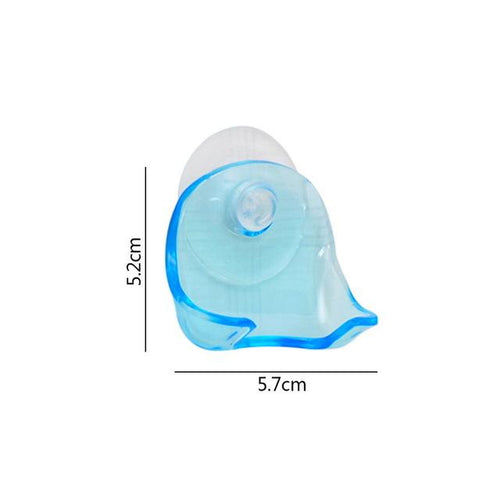 1piece Clear Blue Plastic Super Suction Cup Razor Rack Bathroom Razor Holder Suction Cup Shaver Storage Rack Promotion